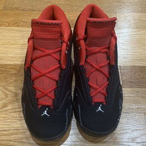 New Womens Nike Air Jordan 14 Retro Low Lipstick Black Red Sz 6.5  DH4121-006 AJ